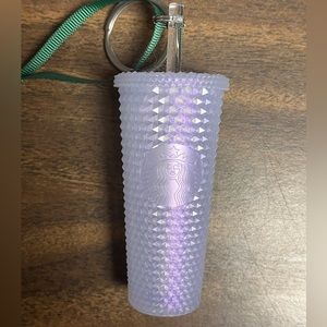 Starbucks Cold Cup Keychain Ornament in frost white. Packaging no included.